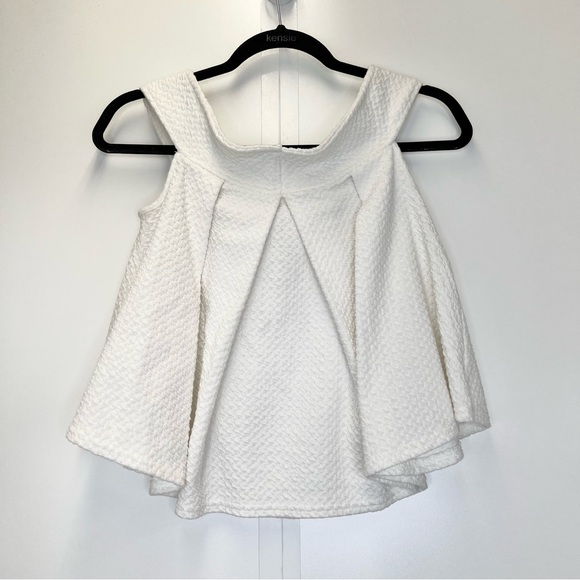 Free People Priscilla Off Shoulder Top Size XS White Flowy Tank - Picture 7 of 11